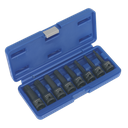 Premier Spline Impact Socket Bit Set 1/2"Sq Drive 8pc