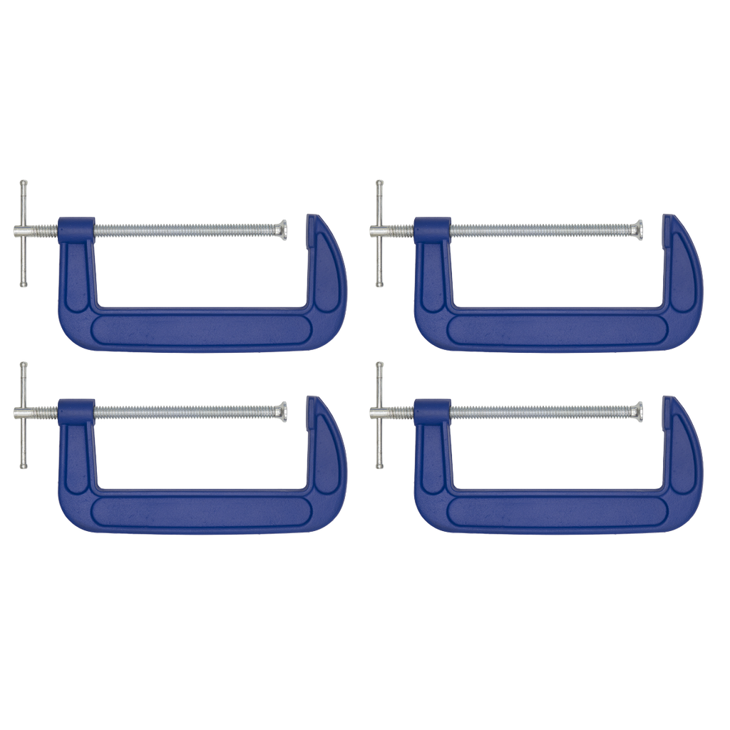 G-Clamp Set 200mm 4pc