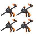 Sealey Ratchet Bar Clamp Set 150mm 4pc