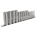 Sealey Premier TRX-Star* Deep Socket Set 1/4", 3/8" & 1/2"Sq Drive E4-E24 14pc