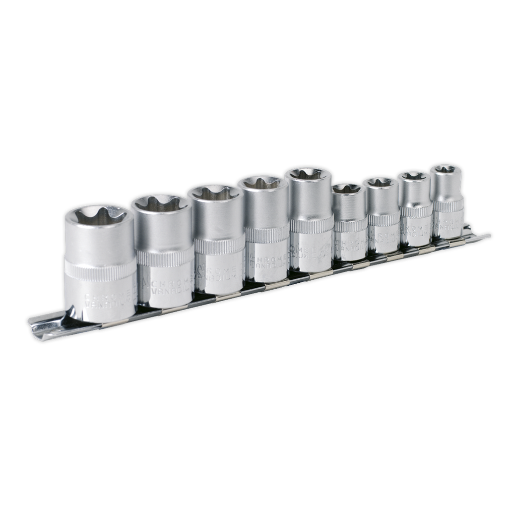 Premier TRX-Star* Socket Set 3/8" & 1/2"Sq Drive E10-E14 & E16-E24 9pc