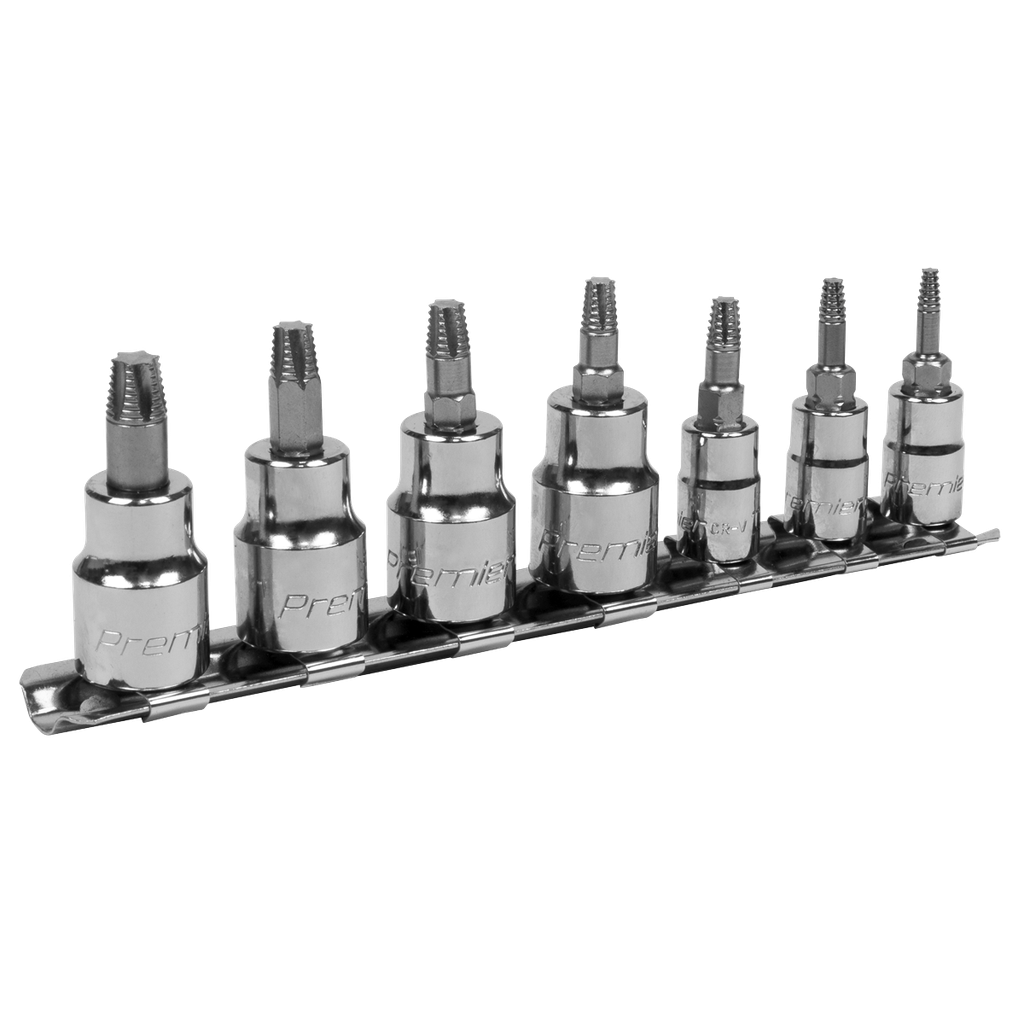 Premier Lock-On™ TRX-Star* Socket Bit Set 1/4" & 3/8"Sq Drive 7pc