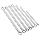 Premier Extra-Long Double End Ring Spanner Set 7pc