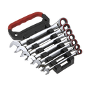 Premier Platinum Ratchet Combination Spanner Set 7pc