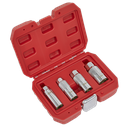 Magnetic Spark Plug Socket Set 3/8"Sq Drive 4pc