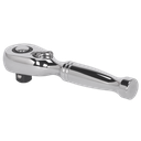 Premier Stubby Pear-Head Ratchet Wrench with Flip Reverse 3/8"Sq Drive
