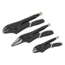 Premier Black Quick Release Locking Pliers Set 3pc