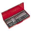 Premier Metric/Imperial Socket Set 3/8"Sq Drive 45pc