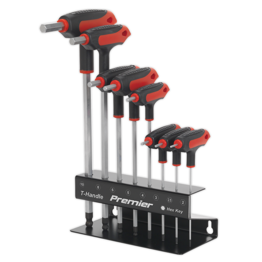 Premier T-Handle Ball-End Hex Key Set 8pc