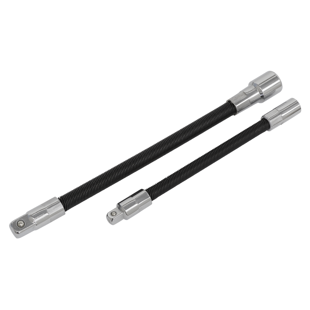 Premier Flexible Extension Adaptor Set 1/4"Sq x 150mm & 3/8"Sq x 200mm 2pc