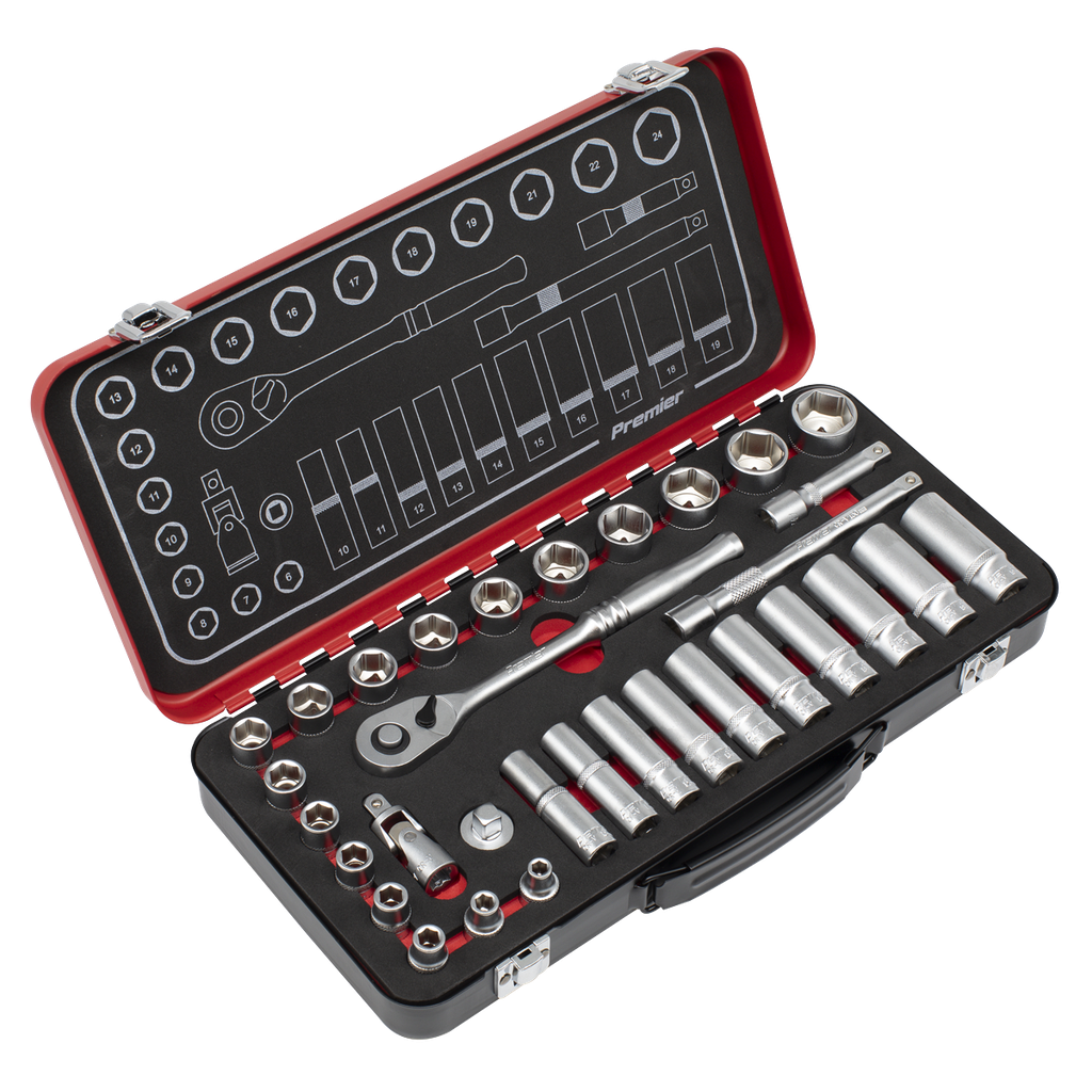 Premier Platinum Socket Set 3/8"Sq Drive 32pc
