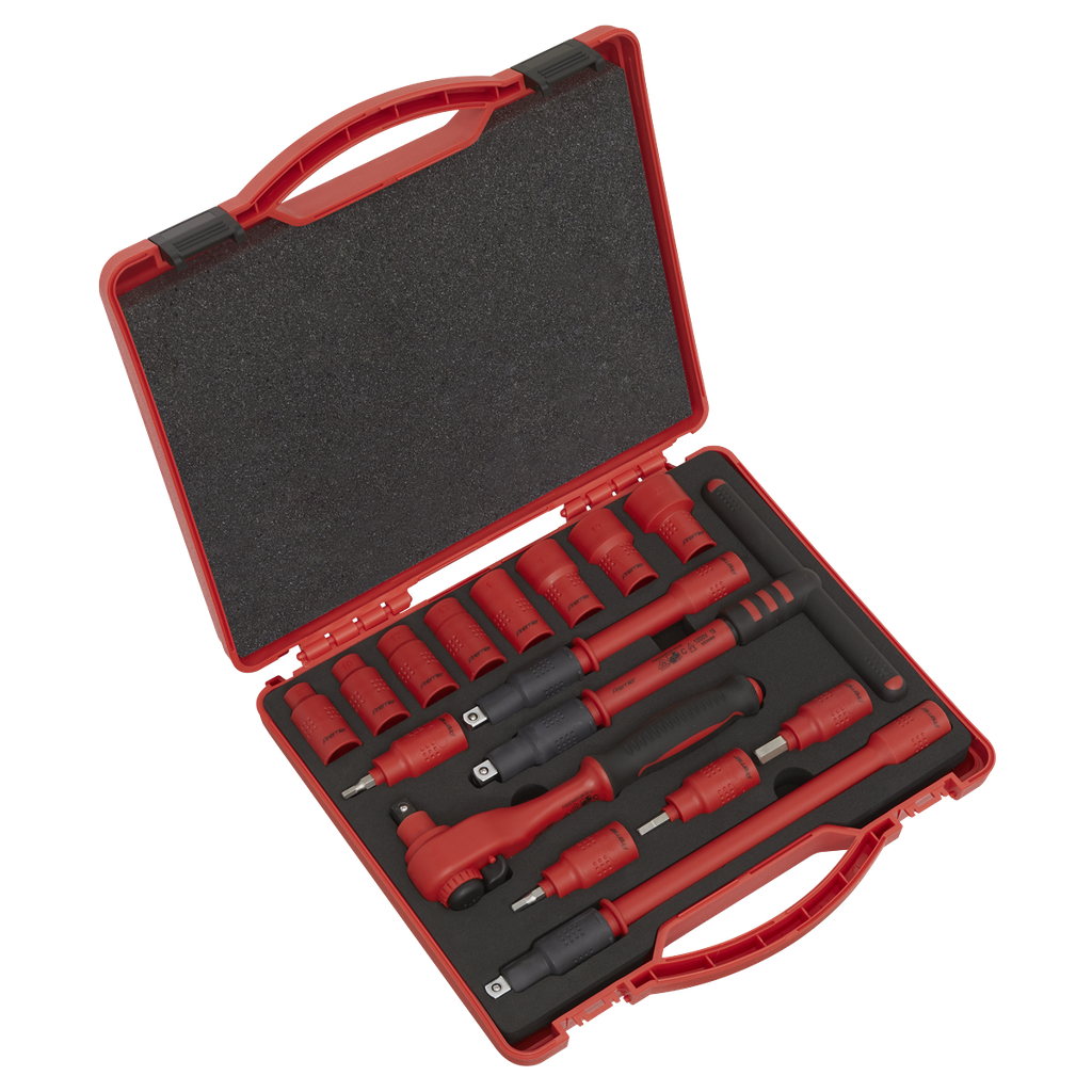 Premier Insulated Socket Set 3/8"Sq Drive 16pc - VDE Approved