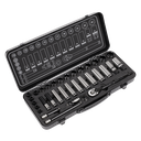 Premier Black Socket Set 3/8"Sq Drive 34pc