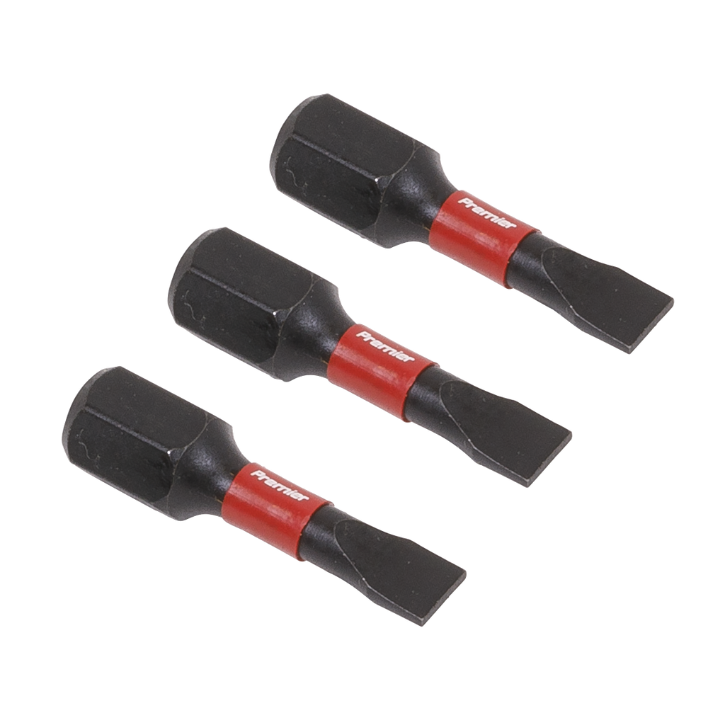 Premier Slotted Impact Power Tool Bits 4.5 x 25mm 3pc