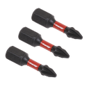 Premier Pozi Impact Power Tool Bits #1 x 25mm 3pc