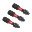 Premier Pozi Impact Power Tool Bits #2 x 25mm 3pc