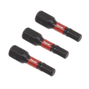Premier Hex Impact Power Tool Bits 4 x 25mm 3pc