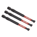 Premier Slotted Impact Power Tool Bits 5.5 x 75mm 3pc