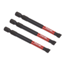 Premier Slotted Impact Power Tool Bits 6.5 x 75mm 3pc