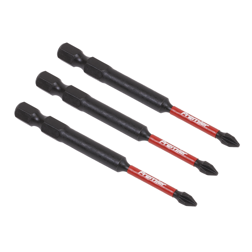 Premier Phillips Impact Power Tool Bits #1 x 75mm 3pc