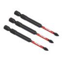 Premier Phillips Impact Power Tool Bits #1 x 75mm 3pc