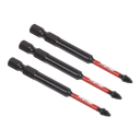 Premier Pozi Impact Power Tool Bits #1 x 75mm 3pc