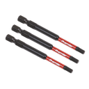 Premier Hex Impact Power Tool Bits 4 x 75mm 3pc