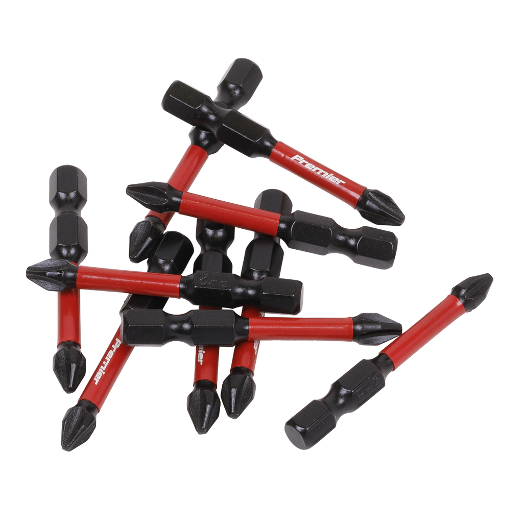Premier Phillips Impact Power Tool Bits #2 x 50mm 10pc