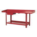 Steel Workbench with Drawer 2m