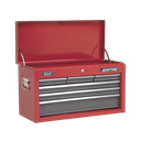 American PRO® Topchest 6 Drawer - Red/Grey