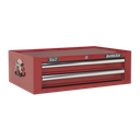 Superline PRO® Mid-Box Tool Chest 2 Drawer - Red