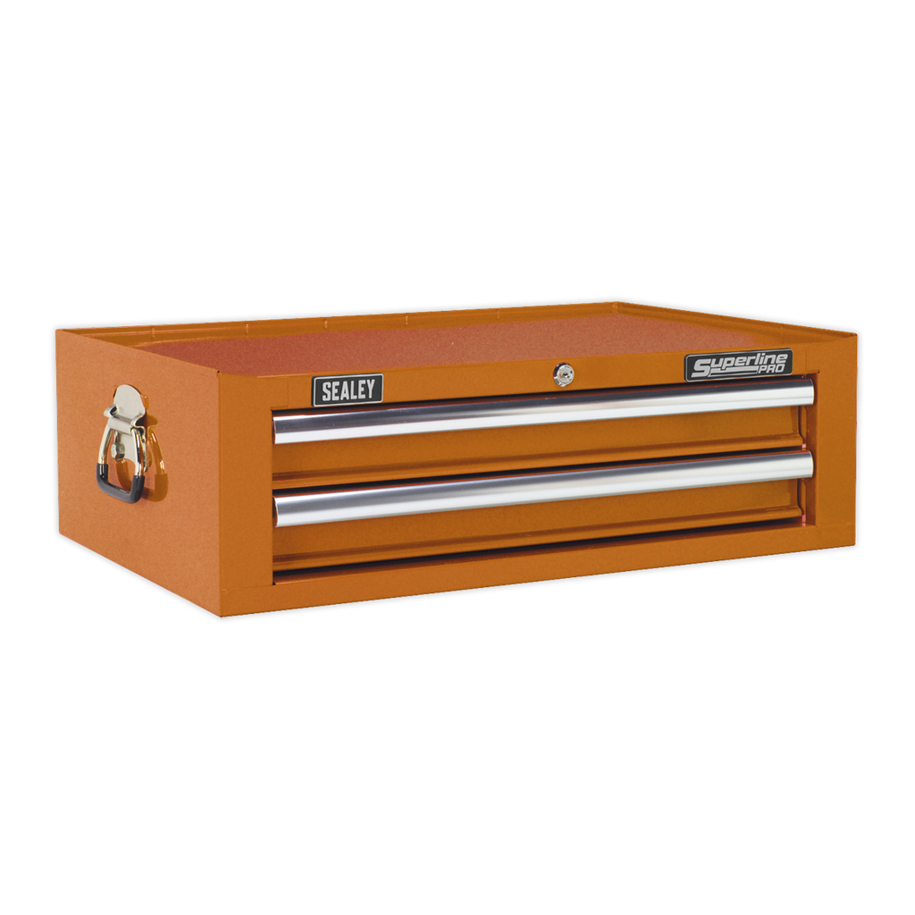 Superline PRO® Mid-Box Tool Chest 2 Drawer - Orange