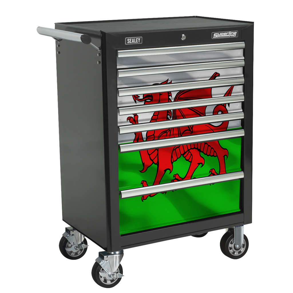 Superline PRO® Rollcab 7 Drawer & Wales Graphics Pack