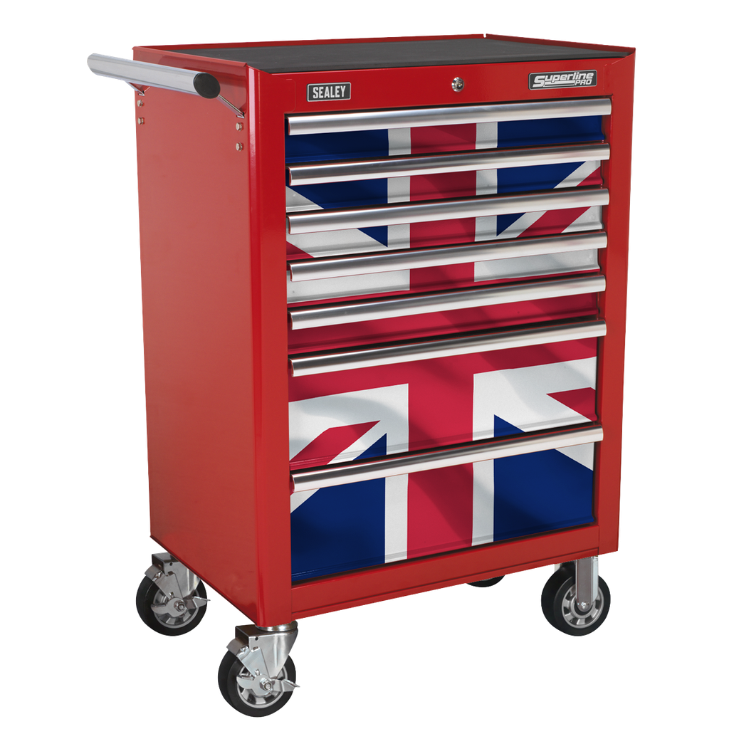 Superline PRO® Rollcab 7 Drawer & Union Jack Graphics Pack
