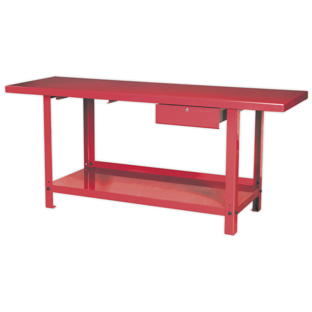 Steel Workbench with Drawer 2m