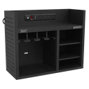 Superline PRO® Power Tool Storage Rack with Power Strip