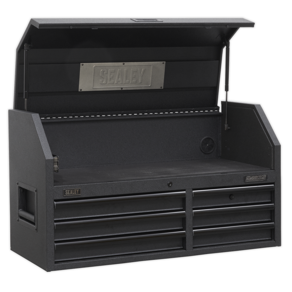 Superline PRO® Black Edition Topchest with 6 Soft Close Drawers & Power Strip 1030mm