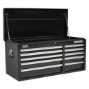Superline PRO® Heavy-Duty Topchest 10 Drawer - Black