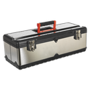 Stainless Steel Toolbox with Tote Tray 660mm