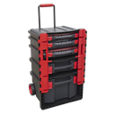 Professional Mobile Toolbox with 5 Removable Storage Cases