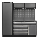 Superline PRO® Storage System with Stainless Steel Worktop 1.96m