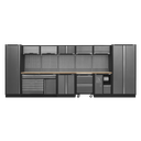 Superline PRO® Storage System with Pressed Wood Worktop 4.9m
