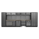 Superline PRO® Storage System with Pressed Wood Worktop 4.9m