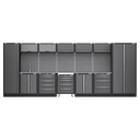 Superline PRO® Storage System with Stainless Worktop 4.9m