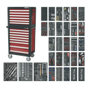 Premier™ Topchest & Rollcab Combination 14 Drawer with 1233pc Tool Kit