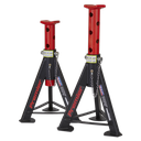 Premier Axle Stands (Pair) 6 Tonne Capacity per Stand - Red