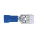 Piggy-Back Terminal 6.3mm, Blue - Pack of 100