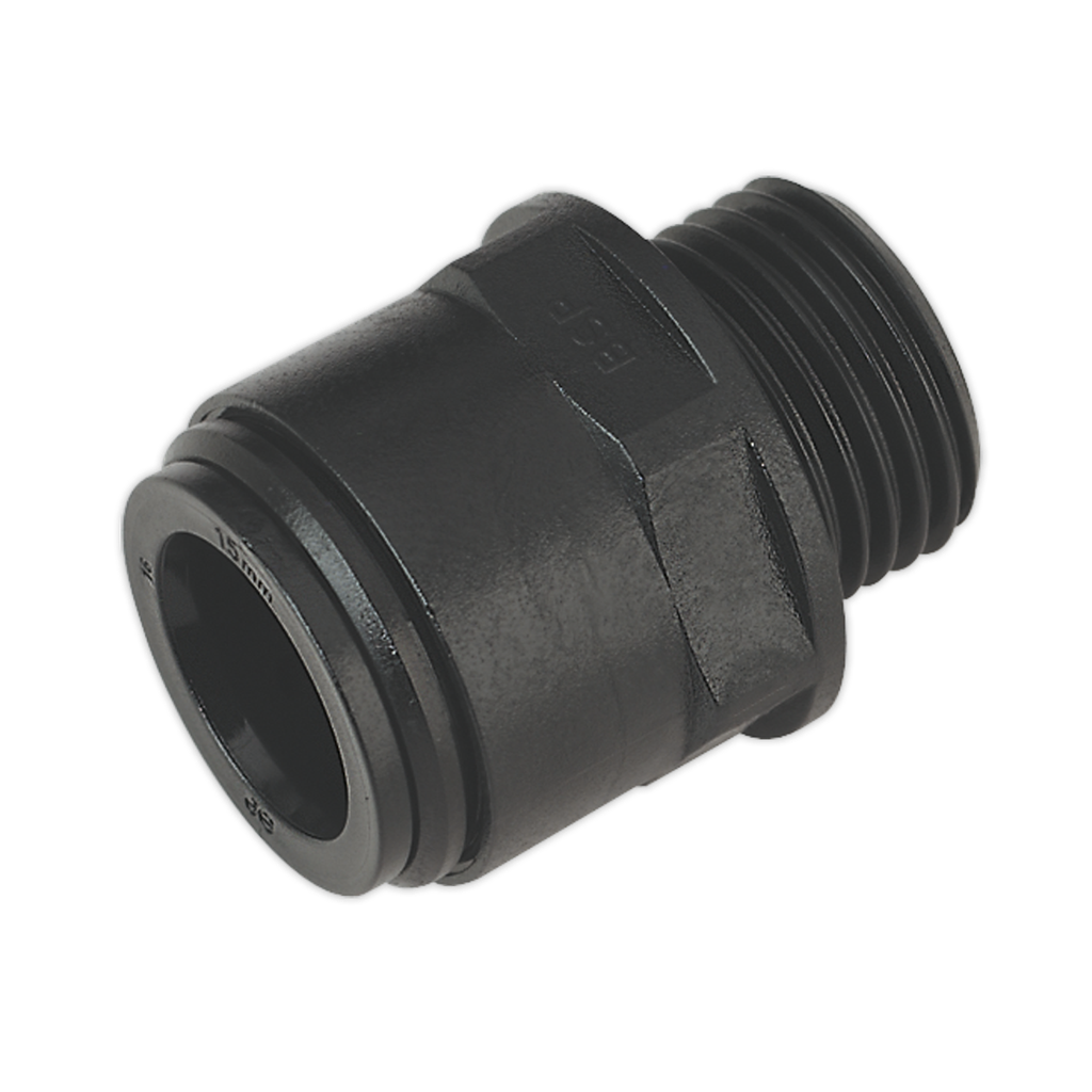 Speedfit® Straight Adaptor 15mm x 1/2"BSP - Pack of 2