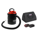 SV20 Series 15L Cordless Handheld Ash Vacuum Cleaner Kit 20V 2Ah SV20