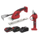 2 x SV20 Series Cordless Gardening/Pruning Combo Kit 20V - 2 Batteries